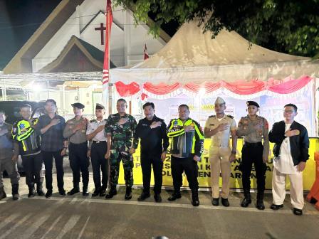 Tahun Baru Aman dan Nyaman, Polres Kutai Kartanegara Lakukan Patroli Gabungan