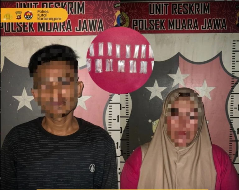 NARKOBA DI MUARA JAWA! Polisi Ringkus 2 Pelaku dan Sita 19 Paket Sabu